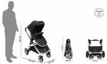 Arrue Ixo 2 Art.96638 Star Grey Baby stroller with cradle