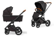 Moon'21 Style Art.63.950.500-301 Black Bērnu rati  ar kulbu