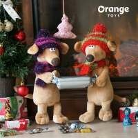 Oranžinė 2018 m. Simbolis. 76647/30 minkštas žaisliukas šunų griebtuvas (30 cm)