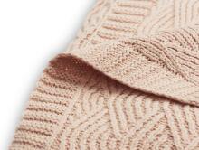 Jollein Cot River Knit Art.516-522-65286 Pale Pink - Детское одеяло из натурального органического хлопка , 100х150см