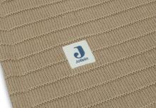 Jollein Cot Pure Knit Art.517-522-67012 Biscuit/Velvet GOTS - Dabīgas kokvilnas plediņš bērniem, 100x150cm