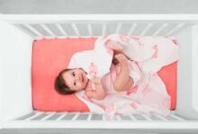 Jollein Jersey Coral Pink Art.511-519-00068 palags ar gumiju 90x200cm