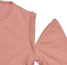Jollein With Removable Sleeves Art.016-542-66034 Basic Stripe Rosew - спальный мешок с рукавами 110см