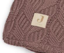Jollein Cot Spring Knit Art.516-511-66036 Chestnut/Coral Fleece - Adīts pleds 150x100cm