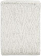 Jollein Cot River Knit Art.517-522-65287 Cream White/Coral Fleese - Dabīgas kokvilnas plediņš bērniem, 100x150cm