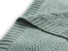 Jollein Cot River Knit Art.516-522-65285 Ash Green - Детское одеяло из натурального органического хлопка , 100х150см