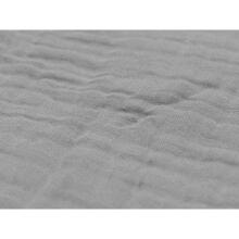 Jollein Cradle Wrinkled Cotton Art.523-511-66009 Storm Grey - Bērnu sega (sedziņa) 75x100сm