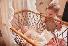Jollein Cradle Spring Knit Art.516-511-66037 Rosewood - Adīts pleds 75x100cm