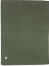 Jollein Cot Pure Knit Art.517-522-67010 Leaf Green/Velvet GOTS - Детское одеяло из натурального органического хлопка , 100х150см