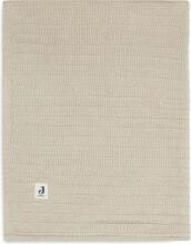 Jollein Cot Pure Knit Art.517-522-67011 Nougat/Velvet GOTS - Dabīgas kokvilnas plediņš bērniem, 100x150cm