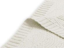 Jollein Cot River Knit Art.516-522-65287 Cream White - Dabīgas kokvilnas plediņš bērniem, 100x150cm
