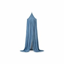 Jollein Canopy Vintage Art.002-005-00010  Jeans Blue - Baldahīns bērnu gultiņai (245 cm)