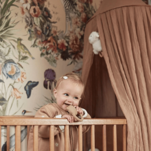 Jollein Canopy Vintage Art.002-005-00103 Biscuit - Baldahīns bērnu gultiņai (245 cm)