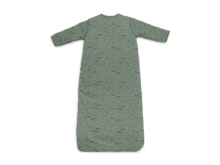 Jollein 4-seasons Art.014-548-65362 Whales Ash Green - спальный мешок с рукавами 70см