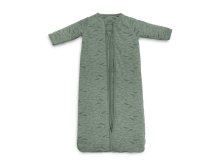 Jollein 4-seasons Art.014-548-65362 Whales Ash Green - спальный мешок с рукавами 70см
