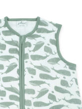 Jollein Muslin Whales Ash Green Art.048-516-65362 -  kokvilnas guļammaisiņš 90cm