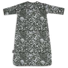 Jollein 4-seasons Art.014-541-66073 Botanical Leaf Green - спальный мешок с рукавами 90см