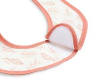 Jollein Terry Bib Waterproof Art.029-566-66028 Meadow Rosewood - Bērnu lacīte / priekšautiņš vidējais frote ūdensnecaurlaidīgs,3 gab
