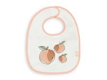 Jollein Terry Bib Waterproof Peach Art.029-566-66030 - Bērnu lacīte / priekšautiņš vidējais frote ūdensnecaurlaidīgs