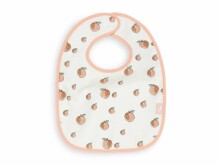 Jollein Terry Bib Waterproof Peach Art.029-566-66030 - Bērnu lacīte / priekšautiņš vidējais frote ūdensnecaurlaidīgs
