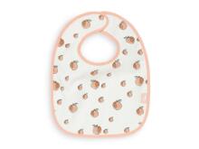 Jollein Terry Bib Waterproof Peach Art.029-566-66030 - Bērnu lacīte / priekšautiņš vidējais frote ūdensnecaurlaidīgs