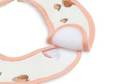 Jollein Terry Bib Waterproof Peach Art.029-566-66030 - Bērnu lacīte / priekšautiņš vidējais frote ūdensnecaurlaidīgs