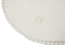 Jollein Bib Rond Embroidery Ivory Art.029-537-66069 - Bērnu lacīte / priekšautiņš