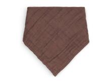 Jollein Bandana Bib Wrinkled Cotton Art.029-868-66043 Chestnut - Детский Хлопковый Слюнявчик - платочек (2 шт.)