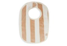 Jollein Bib Stripe Terry GOTS Art.8717329369870 Biscuit - Детский слюнявчик фротэ 2 шт.