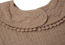 Jollein Bib Rond Embroidery Biscuit Art.029-537-66068 - Детский слюнявчик