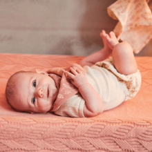 Jollein Bandana Bib Art.029-867-66028 Meadow Rosewood - Детский хлопковый слюнявчик/платочек