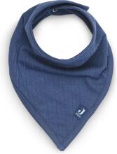 Jollein Bandana Bib Art.029-867-66040 Basic Stripe Jeans Blue - Детский хлопковый слюнявчик/платочек (2 шт.)