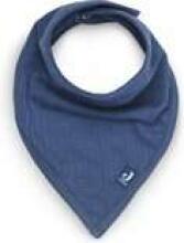 Jollein Bandana Bib Art.029-867-66040 Basic Stripe Jeans Blue - Детский хлопковый слюнявчик/платочек (2 шт.)