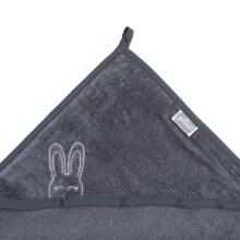 Jollein Bathcape Bunny Velvet  Art.534-571-65116  Bērnu Dvielis ar kapuci 100x100 cm