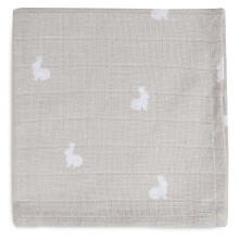 Jollein Muslin Mouth Cloth Dotted&Rabbit Nougat GOTS Art.537-848-66075