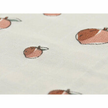Jollein Muslin Mouth Cloth Peach Art.537-848-66030 - Aukščiausios kokybės muslino veido vystyklai, 3 vnt. (31x31 cm)