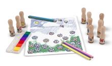 Melissa&Doug Deluxe Stamp Sets Art.12306 Komplekts zīmogs ar tintēm