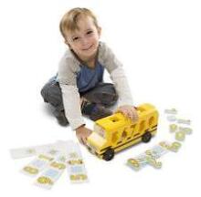 Melissa&Doug Number Bus  Art.19398  Деревянный развивающий Автобус