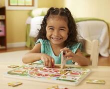 Melissa&Doug Magnetic Farm Art.14592 Koka dēlis ar lodziņiem