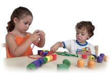Melissa&Doug Primary Beads Art.10544 Lielu kreļļu komplekts