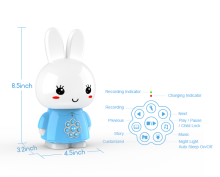 Alilo Art.G6 Pink LV – Interactive Educational Music Player/Night Light for Children from 0 Months with Latvian Voice