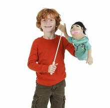 Melissa&Doug Puppets Doctor Art.12550  Kvaliteetne pehme mänguasja nukk käes