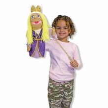 Melissa&Doug Puppets Princess Art.13892  Kvaliteetne pehme mänguasja nukk käes
