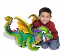 „Melissa & Doug Stuffed Dragon Art.12121“ Aukštos kokybės minkštas pliušinis žaislas