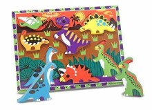 Melissa&Doug Puzzles Dinosaur  Art.13747 Koka puzle mazuļiem Dinozauri