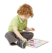 Melissa&Doug Puzzles Vehicles Art.19051   Деревянный развивающий пазл для малышей Машинки