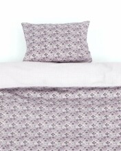 Organinis „Smallstuff“ miltelių gėlių organinis menas. 73016-2 viršutinis lapas + pagalvės užvalkalas 100x140 / 40x45 cm