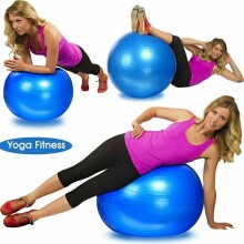 „Frogeez ™“ gimnastikos fitballas. Art. L20076 „Pink Fitness“, joga, gimnastikos kamuolys, 75 cm