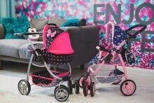 Safety Kid Doll Stroller 3 in 1 Art.KP0300T Кукольная коляска с люлькой/прогулочным блоком и сумкой