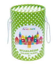 JaBaDaBaDo Buildings Blocks Art.W7012 Деревянные кубики в ведёрке